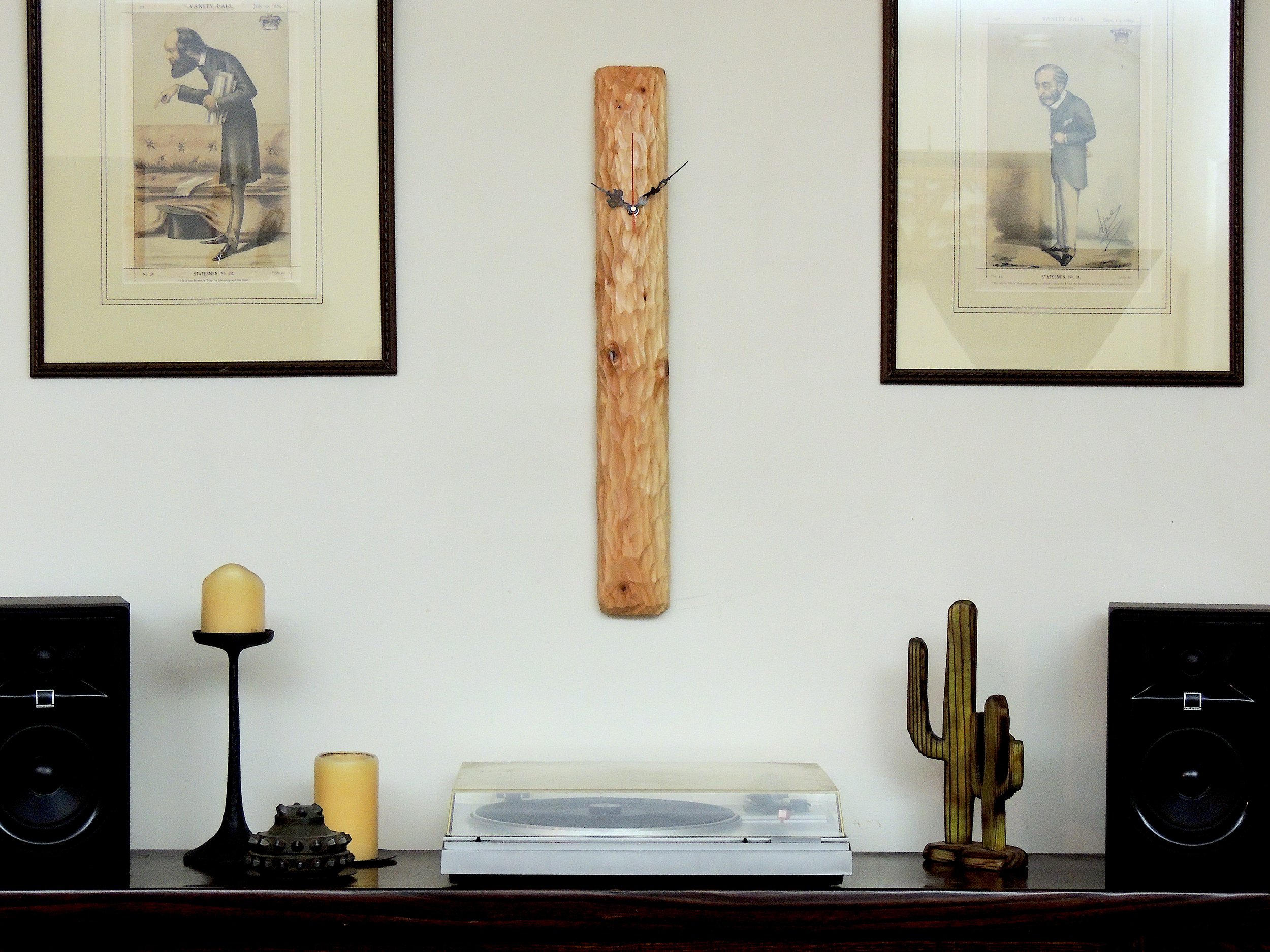 Textured Wood Clock Art - Mato 0010 — Korzen Designs